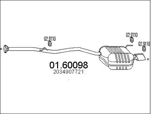 крайно гърне MTS 01.60098