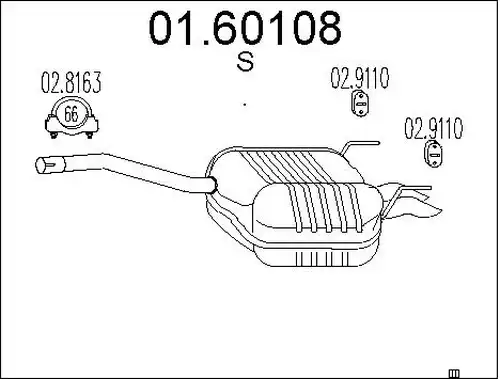 крайно гърне MTS 01.60108