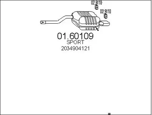 крайно гърне MTS 01.60109