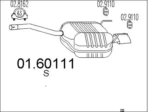 крайно гърне MTS 01.60111