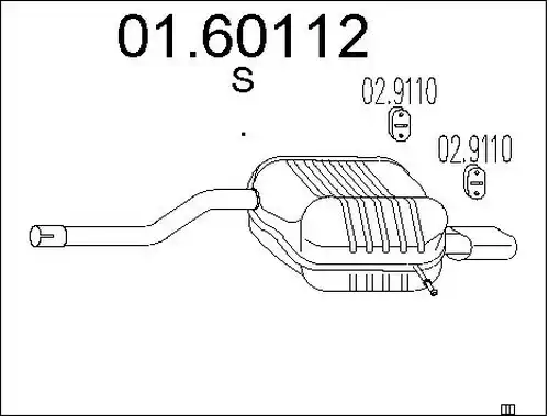 крайно гърне MTS 01.60112