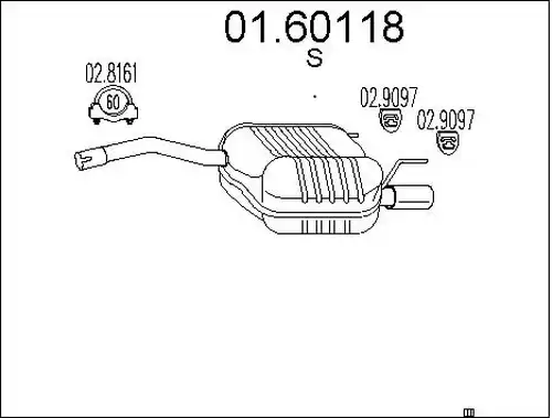 крайно гърне MTS 01.60118