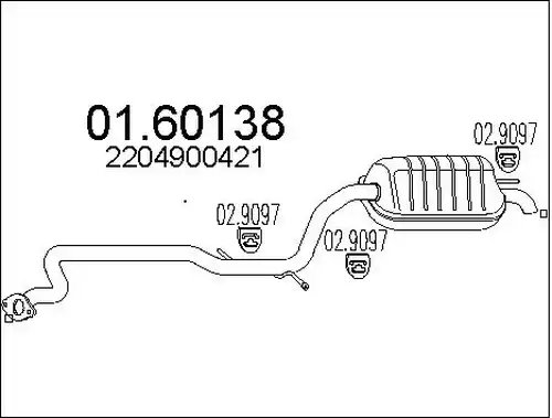 крайно гърне MTS 01.60138