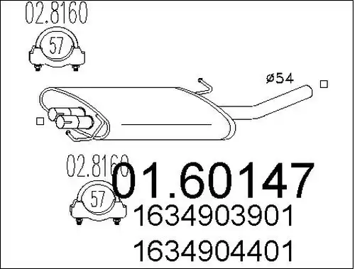 крайно гърне MTS 01.60147