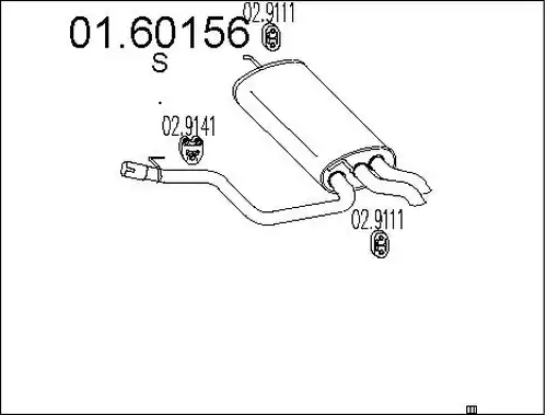 крайно гърне MTS 01.60156