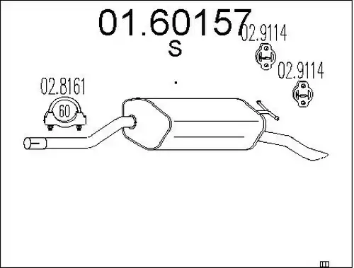 крайно гърне MTS 01.60157