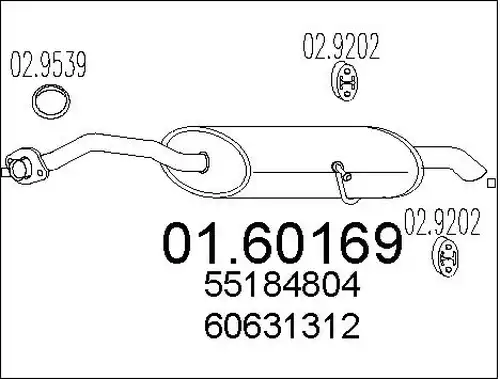 крайно гърне MTS 01.60169