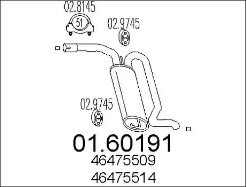 крайно гърне MTS 01.60191