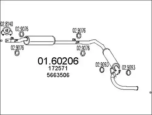 крайно гърне MTS 01.60206