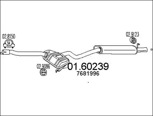 крайно гърне MTS 01.60239