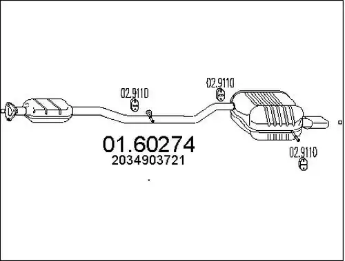 крайно гърне MTS 01.60274