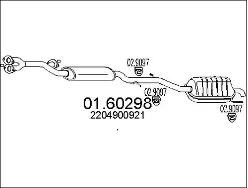 крайно гърне MTS 01.60298