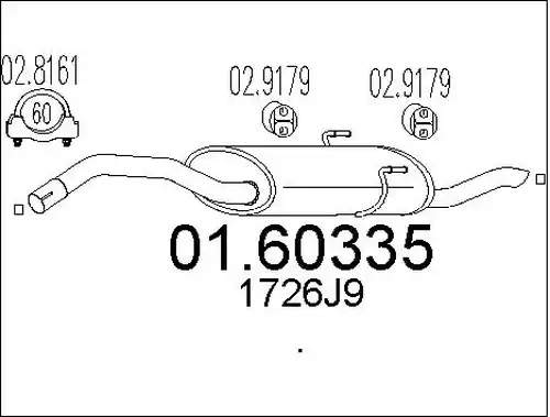 крайно гърне MTS 01.60335