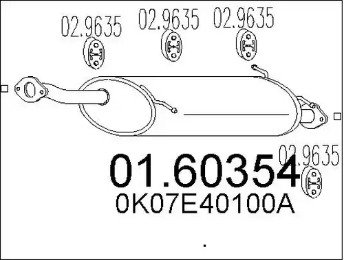 крайно гърне MTS 01.60354