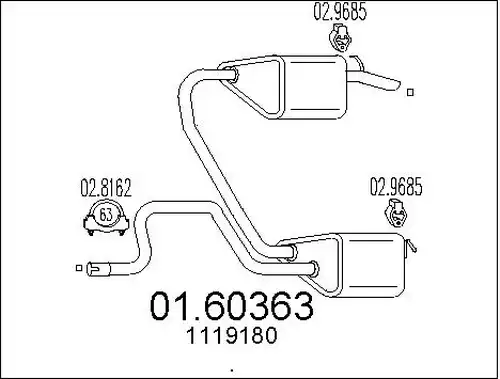 крайно гърне MTS 01.60363