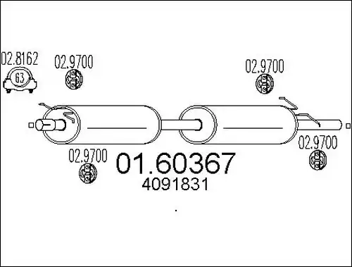 крайно гърне MTS 01.60367