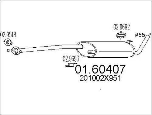 крайно гърне MTS 01.60407