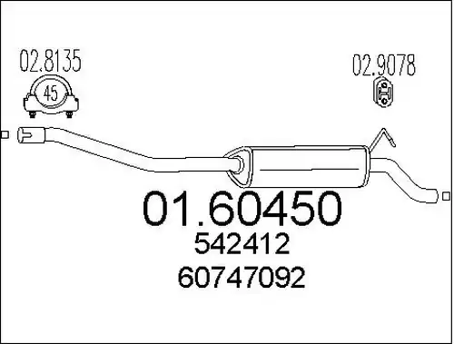 крайно гърне MTS 01.60450