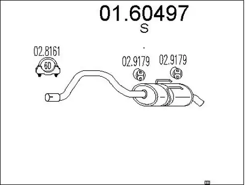 крайно гърне MTS 01.60497