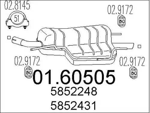 крайно гърне MTS 01.60505