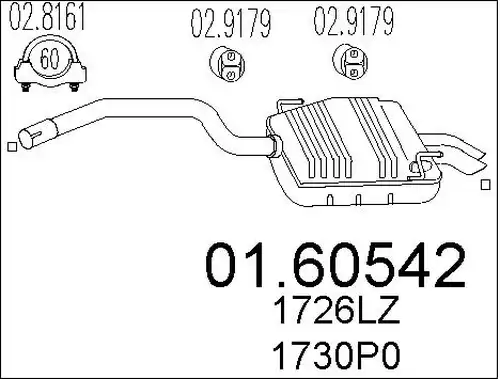 крайно гърне MTS 01.60542