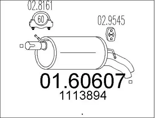 крайно гърне MTS 01.60607