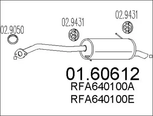 крайно гърне MTS 01.60612