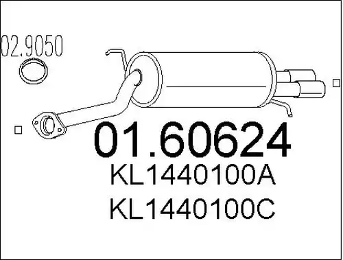 крайно гърне MTS 01.60624