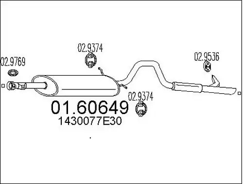 крайно гърне MTS 01.60649