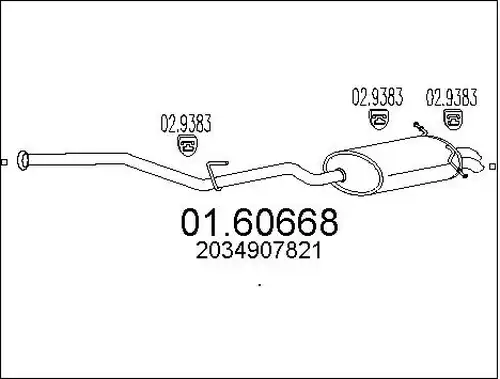 крайно гърне MTS 01.60668