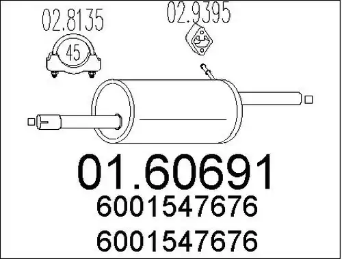 крайно гърне MTS 01.60691