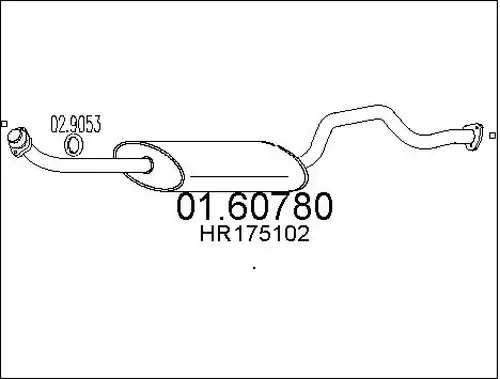 крайно гърне MTS 01.60780