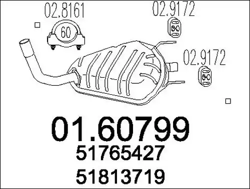 крайно гърне MTS 01.60799