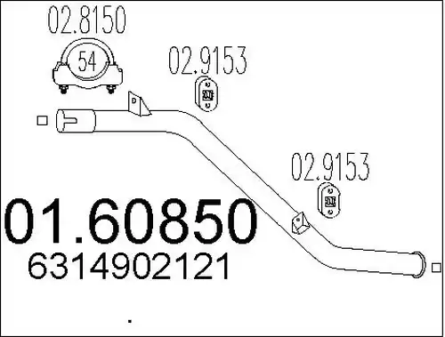 крайно гърне MTS 01.60850