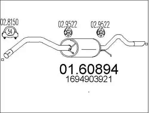 крайно гърне MTS 01.60894