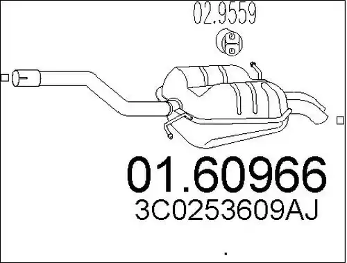 крайно гърне MTS 01.60966