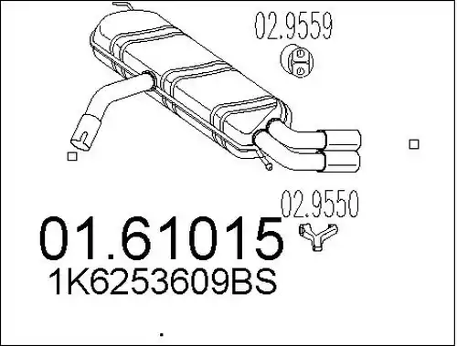 крайно гърне MTS 01.61015