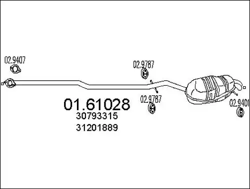 крайно гърне MTS 01.61028