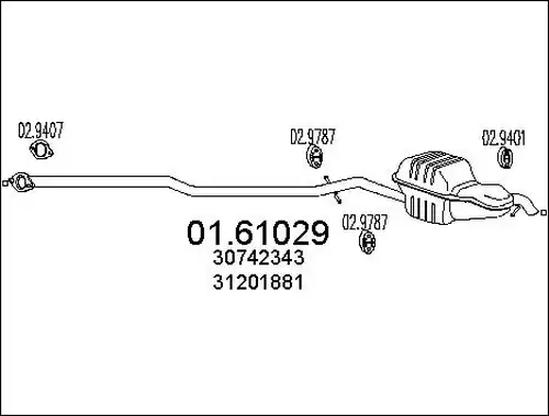 крайно гърне MTS 01.61029