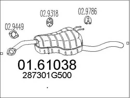 крайно гърне MTS 01.61038