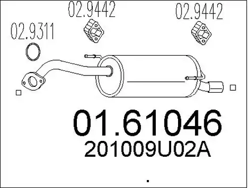 крайно гърне MTS 01.61046