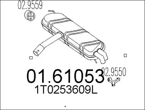 крайно гърне MTS 01.61053