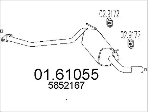 крайно гърне MTS 01.61055