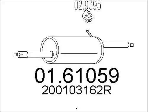 крайно гърне MTS 01.61059