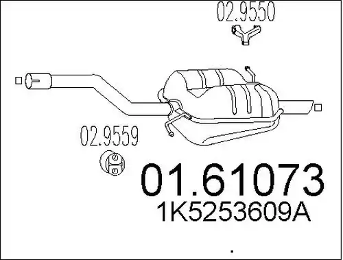 крайно гърне MTS 01.61073