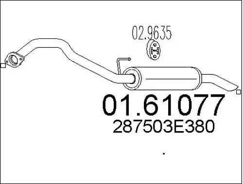 крайно гърне MTS 01.61077