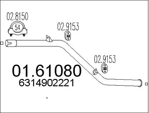 крайно гърне MTS 01.61080