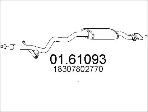 крайно гърне MTS 01.61093