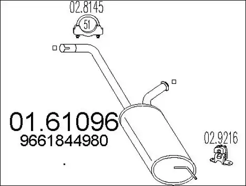 крайно гърне MTS 01.61096