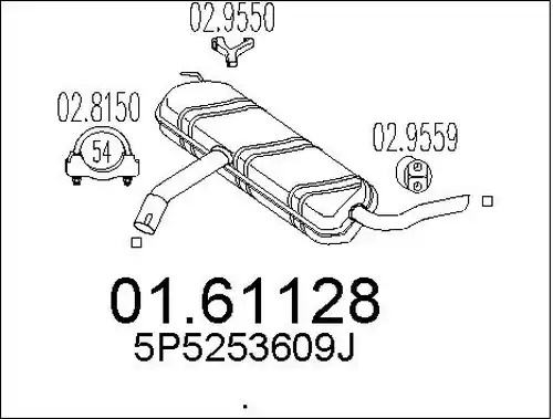 крайно гърне MTS 01.61128